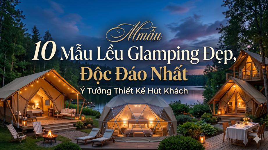 10 Mẫu Lều Glamping Đẹp, Độc Đáo Nhất – Ý Tưởng Thiết Kế Hút Khách
