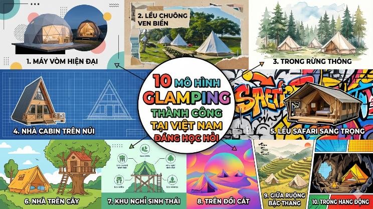 10 mô hình glamping thành công tại Việt Nam đáng học hỏi
