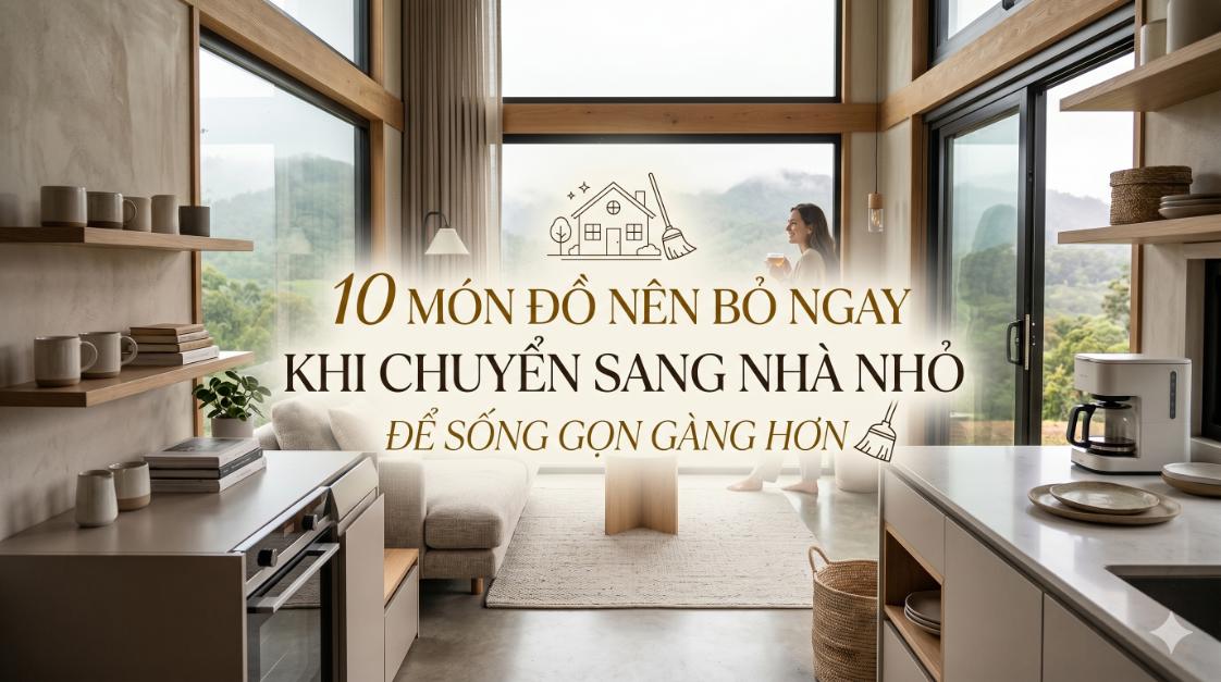10 Món Đồ Nên Bỏ Ngay Khi Chuyển Sang Nhà Nhỏ Để Sống Gọn Gàng Hơn
