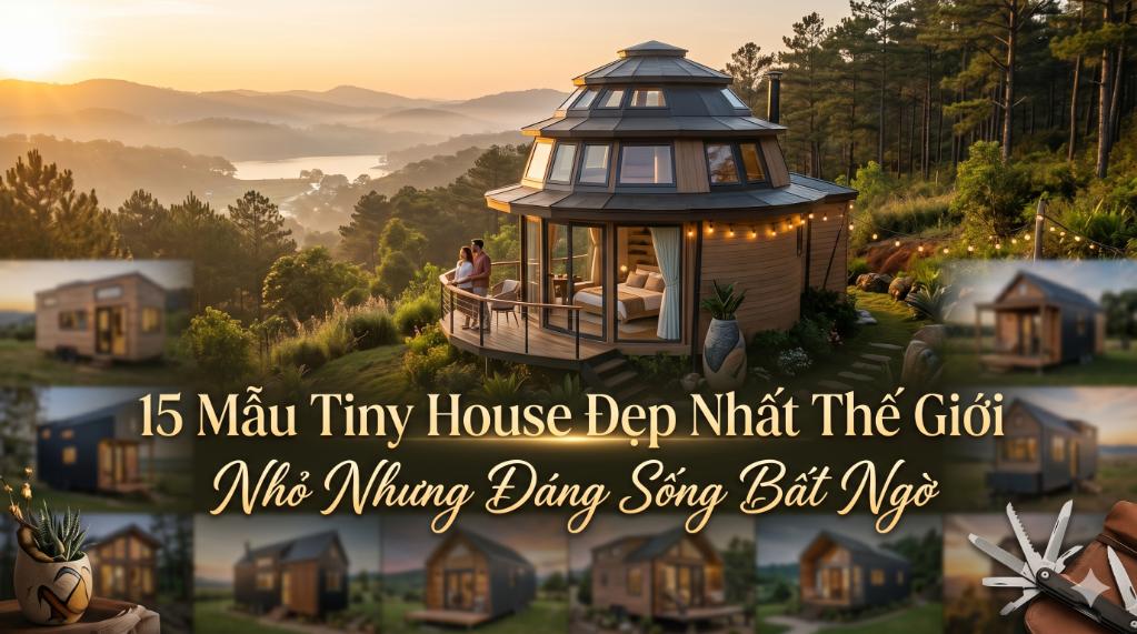 15 Mẫu Tiny House Đẹp Nhất Thế Giới – Nhỏ Nhưng Đáng Sống Bất Ngờ