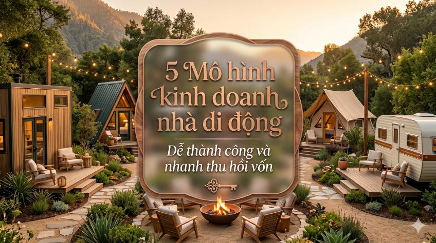 5 mô hình kinh doanh nhà di động dễ thành công và nhanh thu hồi vốn