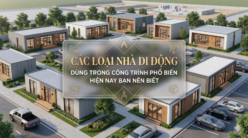 Các loại nhà di động dùng trong công trình phổ biến hiện nay bạn nên biết