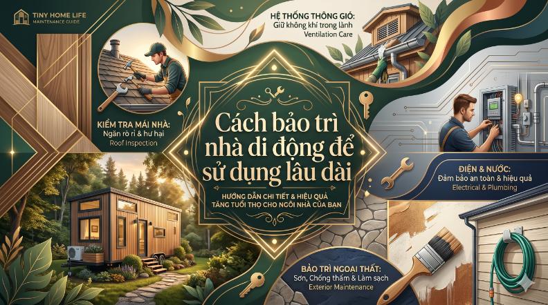 Cách bảo trì nhà di động để sử dụng lâu dài