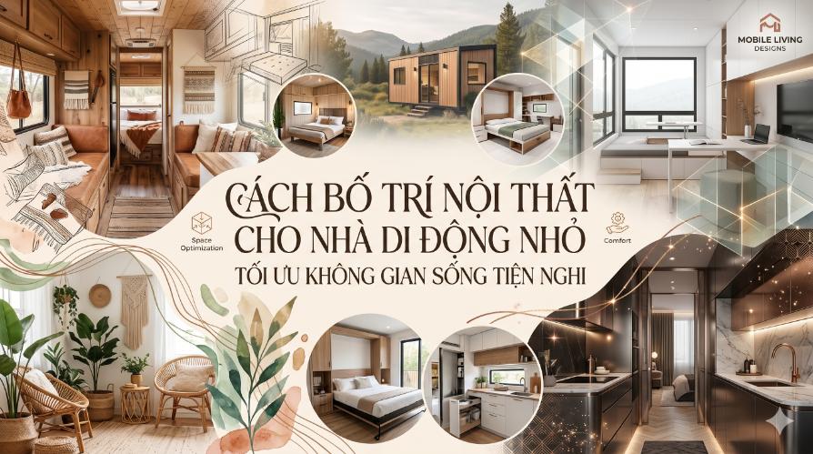 Cách bố trí nội thất cho nhà di động nhỏ tối ưu không gian sống tiện nghi