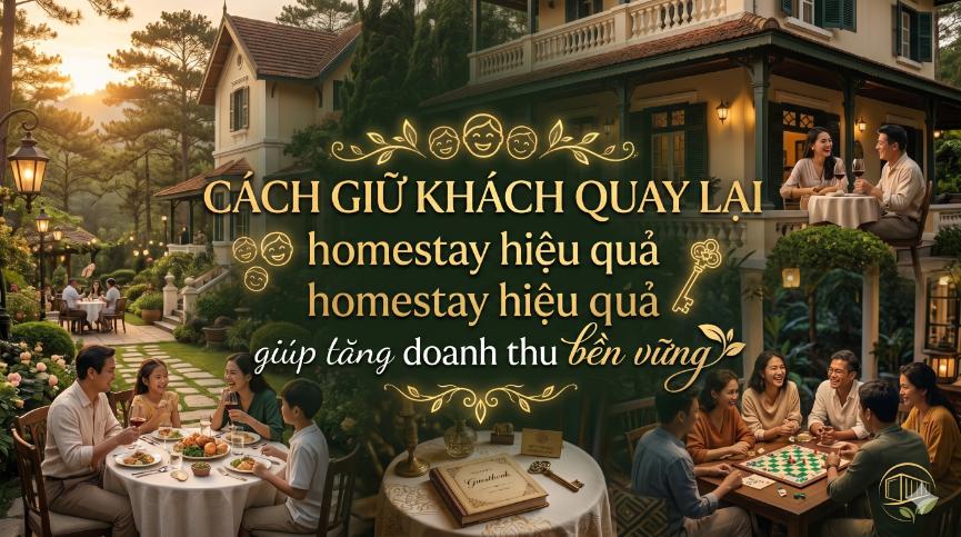 Cách giữ khách quay lại homestay hiệu quả giúp tăng doanh thu bền vững