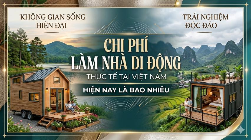 Chi phí làm nhà di động thực tế tại Việt Nam hiện nay là bao nhiêu