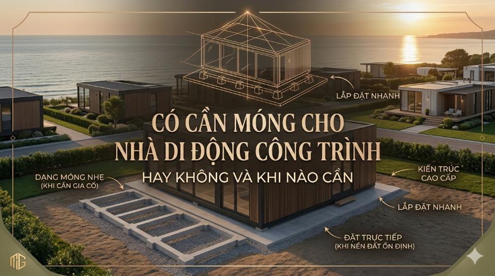 Có cần móng cho nhà di động công trình hay không và khi nào cần