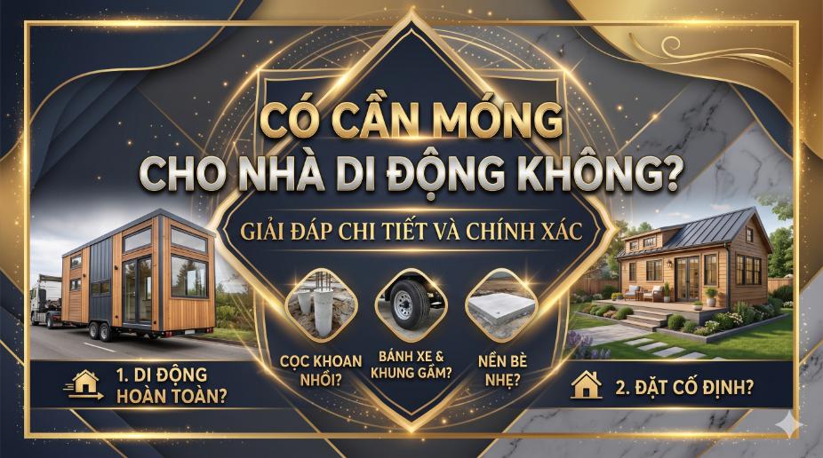 Có cần móng cho nhà di động không? giải đáp chi tiết và chính xác