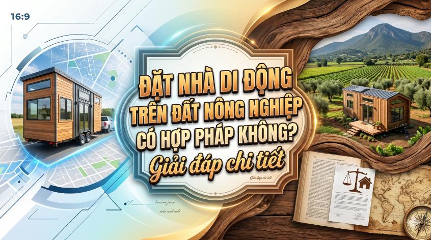 Đặt nhà di động trên đất nông nghiệp có hợp pháp không? Giải đáp chi tiết