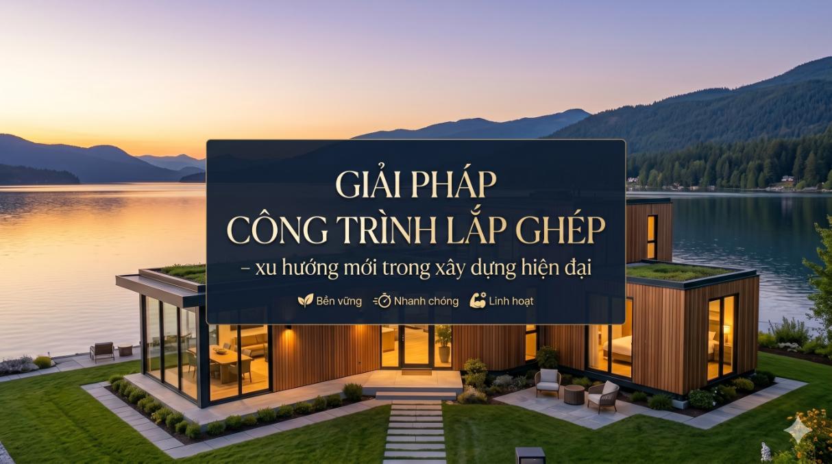 Giải pháp công trình lắp ghép – xu hướng mới trong xây dựng hiện đại