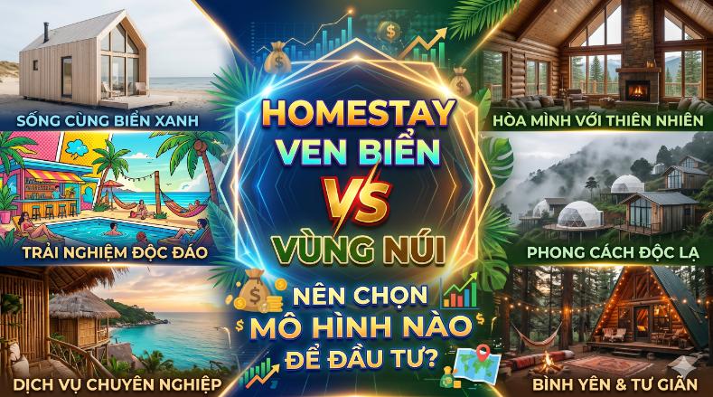 Homestay ven biển vs vùng núi – nên chọn mô hình nào để đầu tư