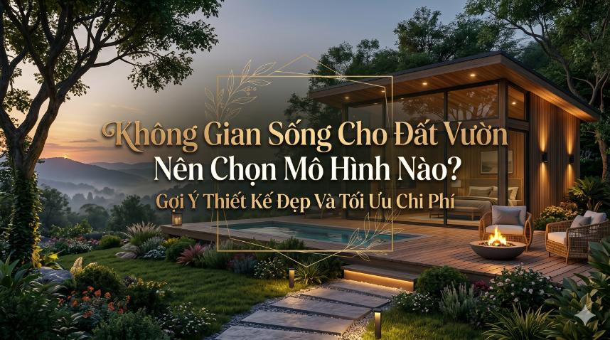 Không Gian Sống Cho Đất Vườn Nên Chọn Mô Hình Nào? Gợi Ý Thiết Kế Đẹp Và Tối Ưu Chi Phí