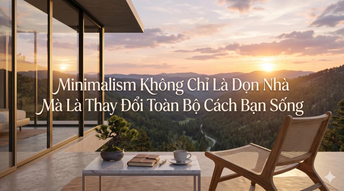 Minimalism Không Chỉ Là Dọn Nhà Mà Là Thay Đổi Toàn Bộ Cách Bạn Sống