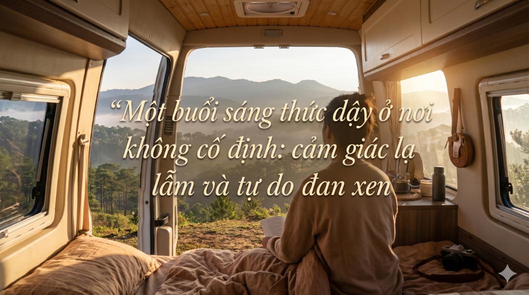 Một buổi sáng thức dậy ở nơi không cố định: cảm giác lạ lẫm và tự do đan xen