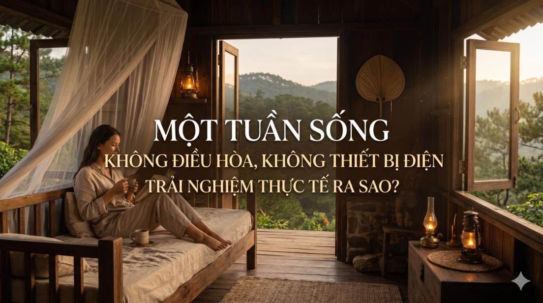 Một Tuần Sống Không Điều Hòa, Không Thiết Bị Điện: Trải Nghiệm Thực Tế Ra Sao?