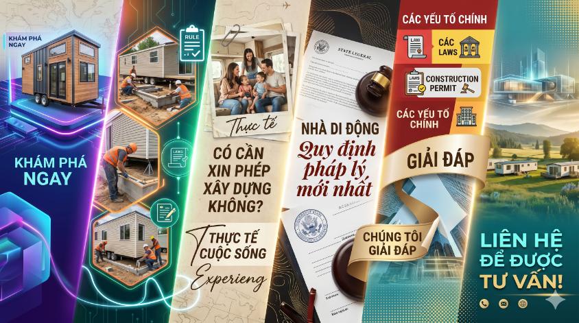 Nhà di động có cần xin phép xây dựng không? Quy định pháp lý mới nhất