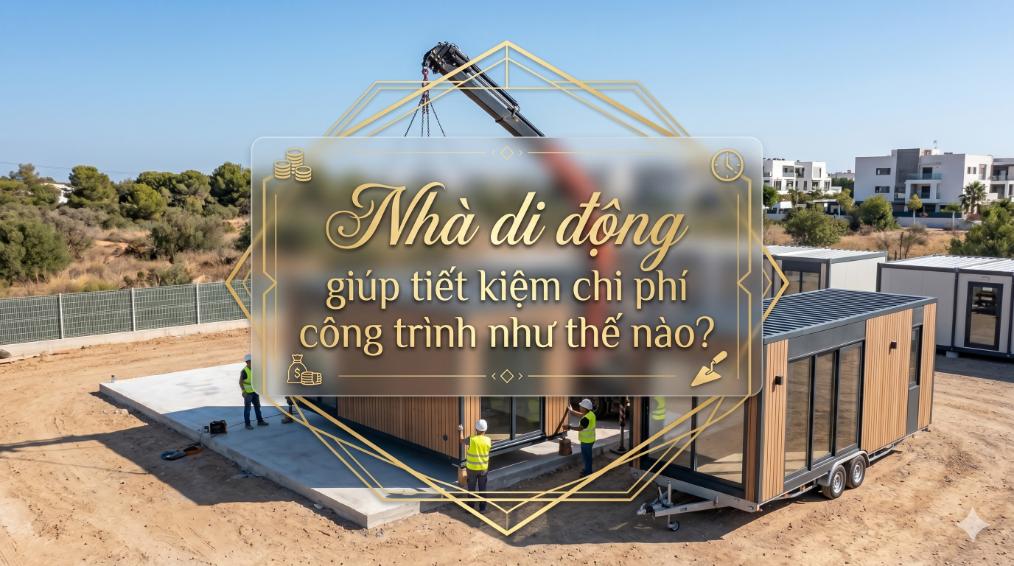 Nhà di động giúp tiết kiệm chi phí công trình như thế nào?