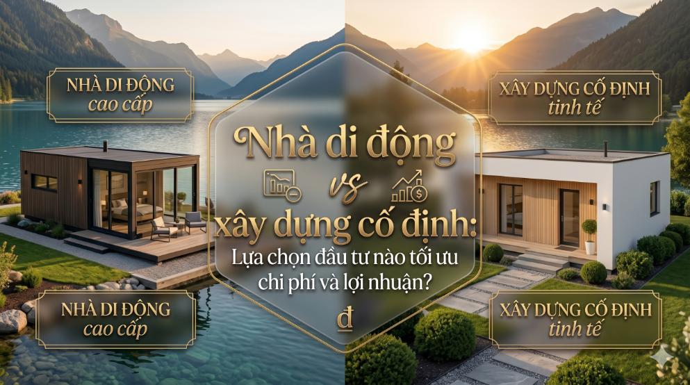 Nhà di động vs xây dựng cố định: lựa chọn đầu tư nào tối ưu chi phí và lợi nhuận?