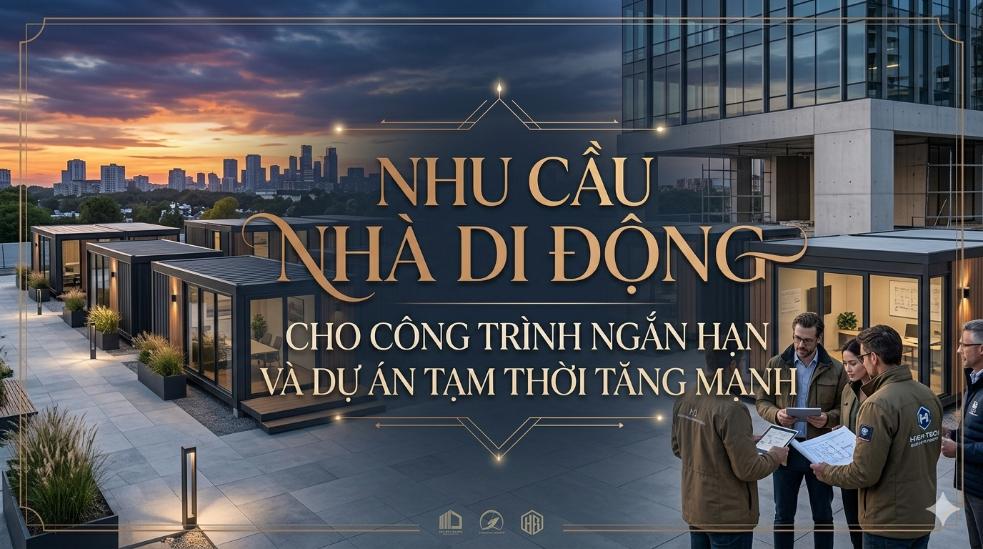 Nhu cầu nhà di động cho công trình ngắn hạn và dự án tạm thời tăng mạnh