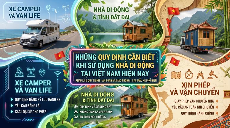 Những quy định cần biết khi sử dụng nhà di động tại Việt Nam hiện nay