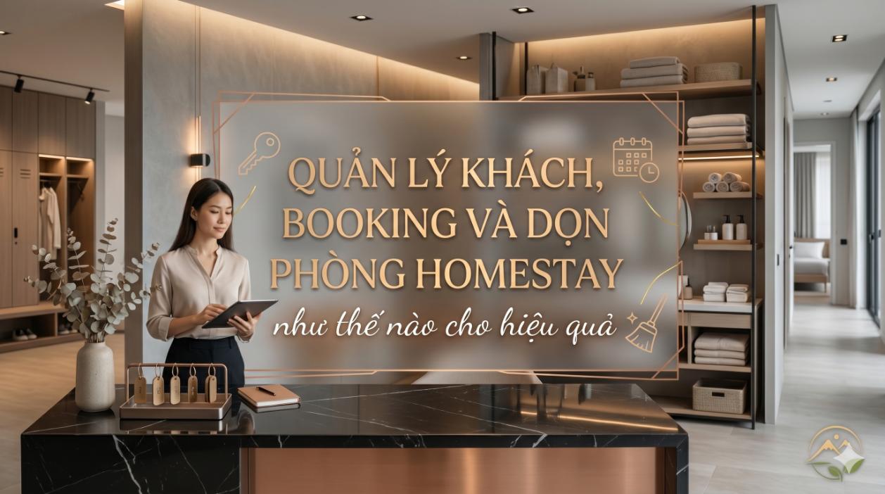 Quản lý khách, booking và dọn phòng homestay như thế nào cho hiệu quả