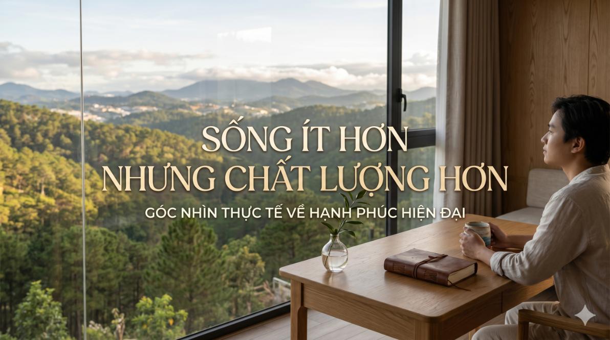 Sống Ít Hơn Nhưng Chất Lượng Hơn: Góc Nhìn Thực Tế Về Hạnh Phúc Hiện Đại