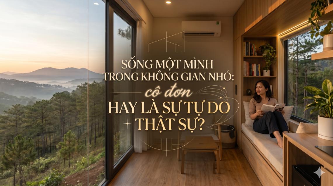 Sống một mình trong không gian nhỏ: cô đơn hay là sự tự do thật sự?