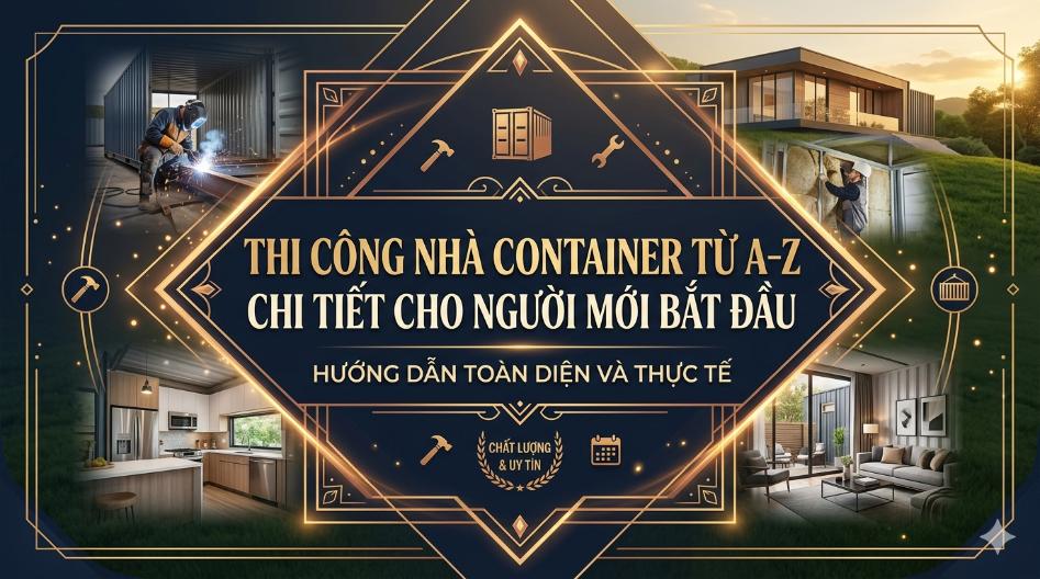 Thi công nhà container từ a–z chi tiết cho người mới bắt đầu