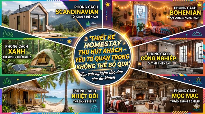 Thiết kế homestay thu hút khách – yếu tố quan trọng không thể bỏ qua
