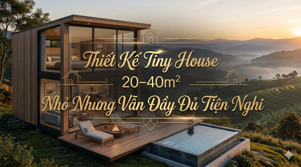 Thiết Kế Tiny House 20–40m²: Nhỏ Nhưng Vẫn Đầy Đủ Tiện Nghi