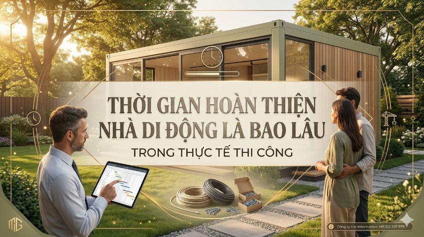 Thời gian hoàn thiện nhà di động là bao lâu trong thực tế thi công