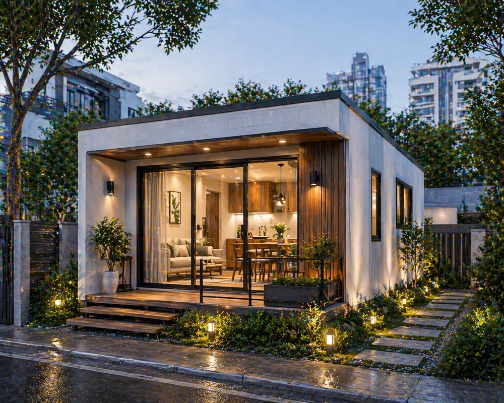 Tiny House mái bằng hiện đại