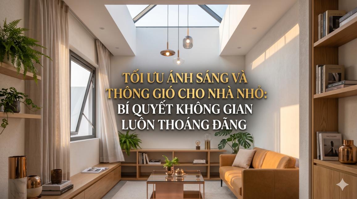 Tối Ưu Ánh Sáng Và Thông Gió Cho Nhà Nhỏ: Bí Quyết Không Gian Luôn Thoáng Đãng