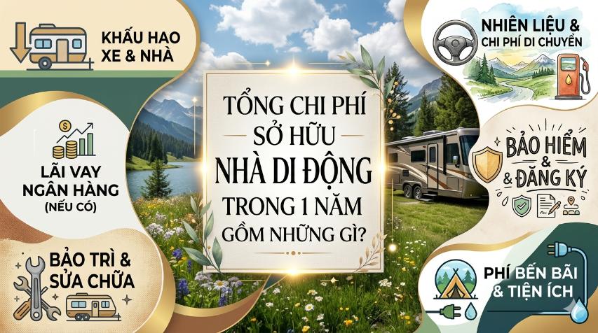 Tổng chi phí sở hữu nhà di động trong 1 năm gồm những gì