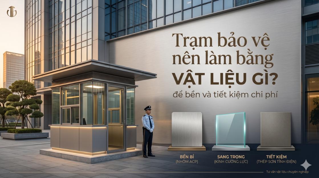 Trạm bảo vệ nên làm bằng vật liệu gì để bền và tiết kiệm chi phí
