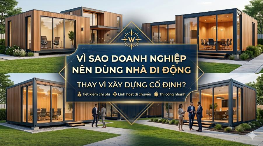Vì sao doanh nghiệp nên dùng nhà di động thay vì xây dựng cố định?