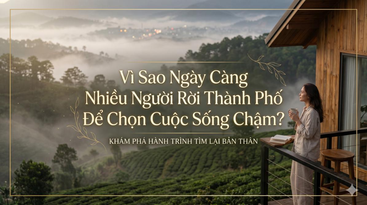 Vì Sao Ngày Càng Nhiều Người Rời Thành Phố Để Chọn Cuộc Sống Chậm?