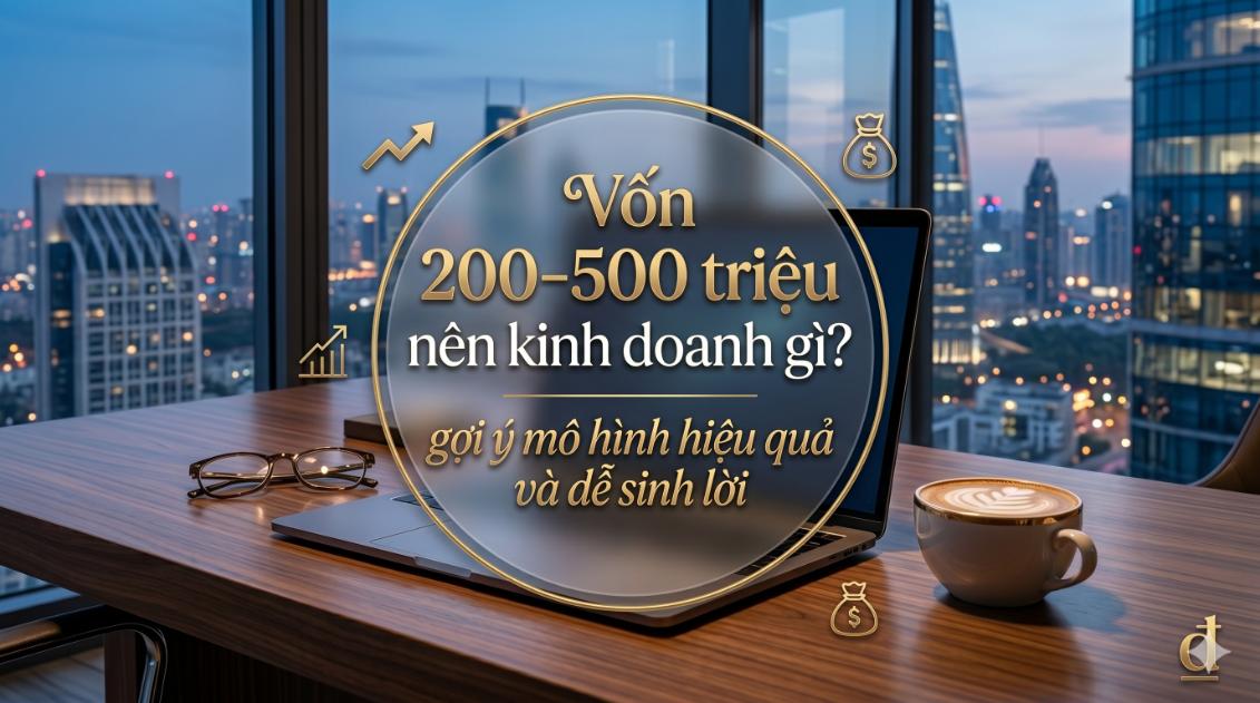 Vốn 200–500 triệu nên kinh doanh gì? gợi ý mô hình hiệu quả và dễ sinh lời